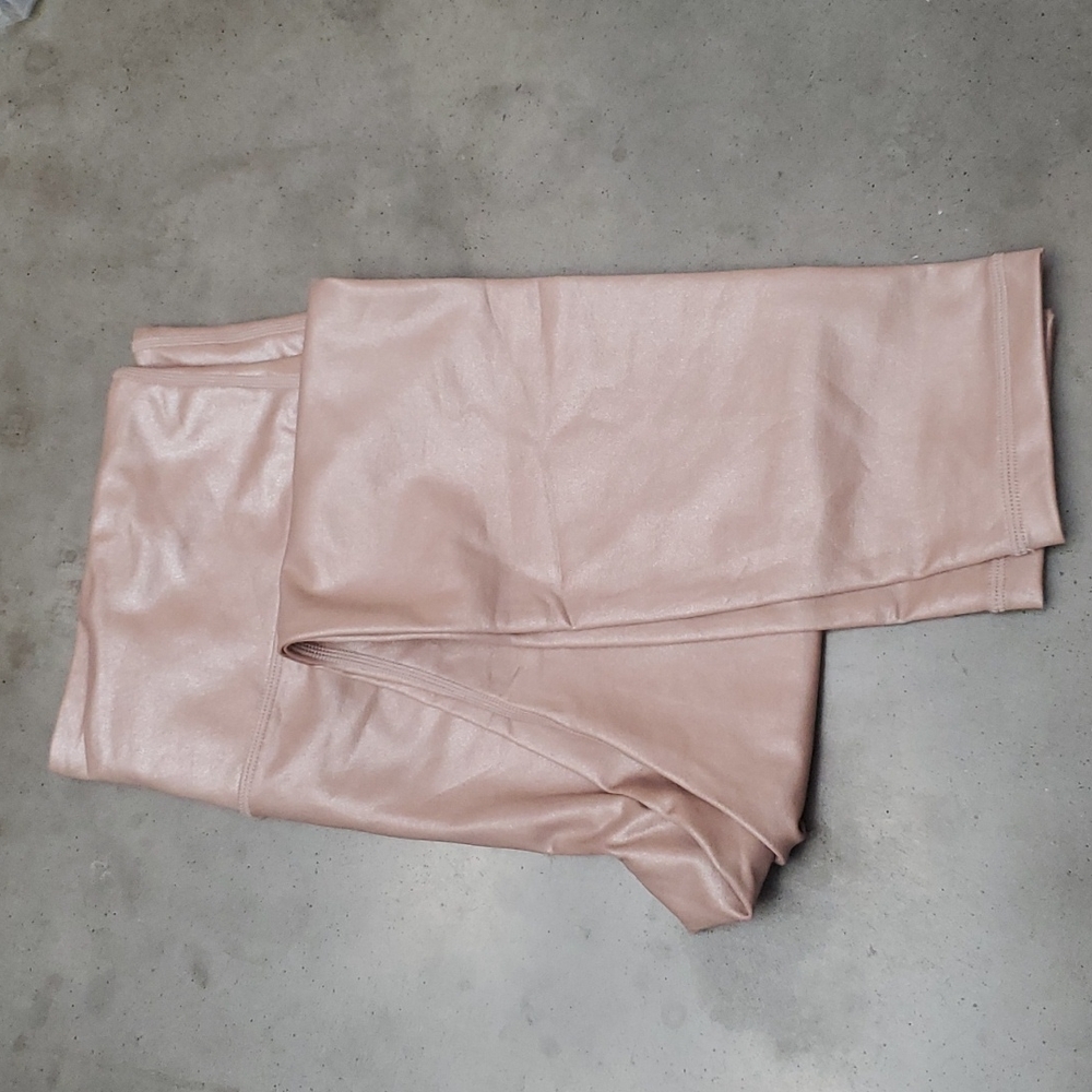 Athleta nude shimmer leggings